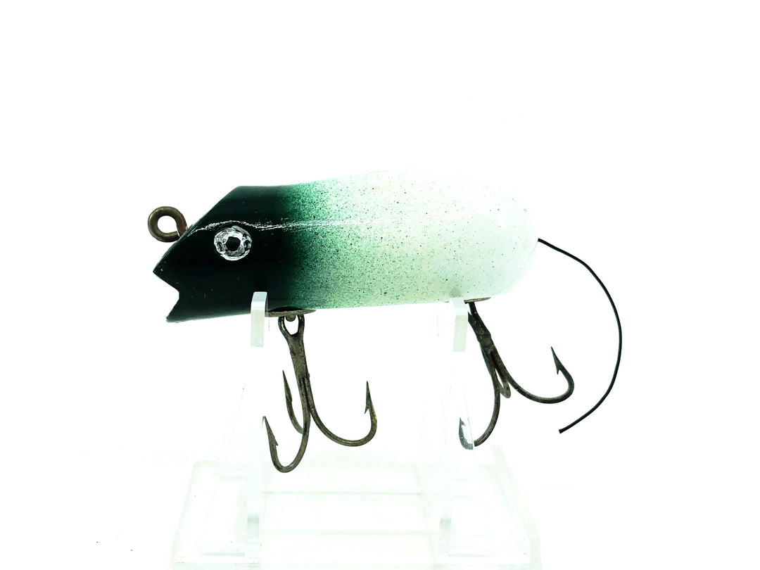 Shakespeare Swimming Mouse #6578, Repainted White/Green Color