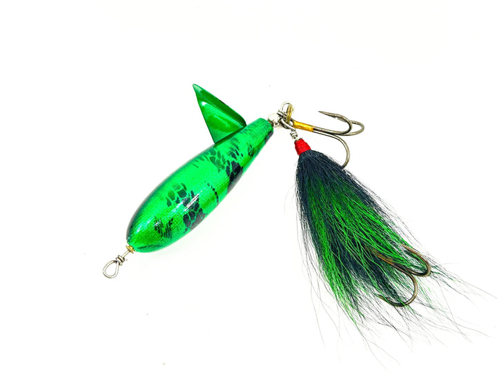 Tyrant Tackle Spinjack, Green/Black Swirl Color