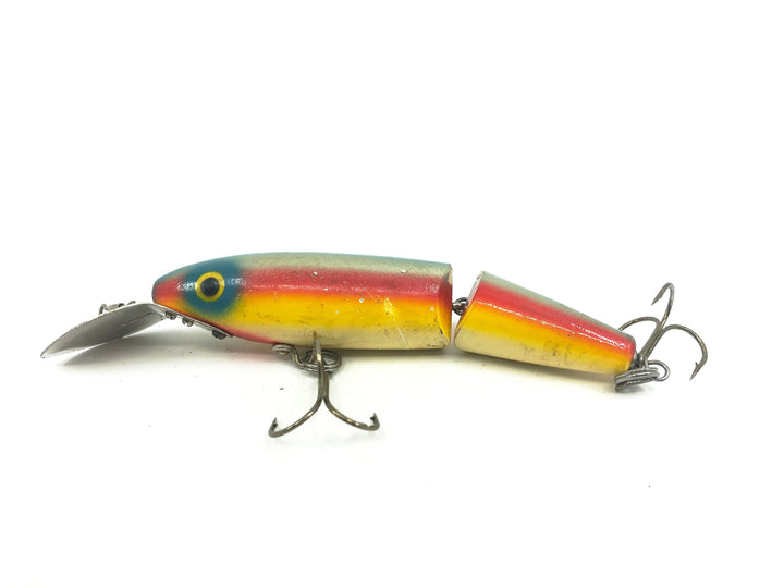 Jointed Wooden 5" Musky Bait, Rainbow Color