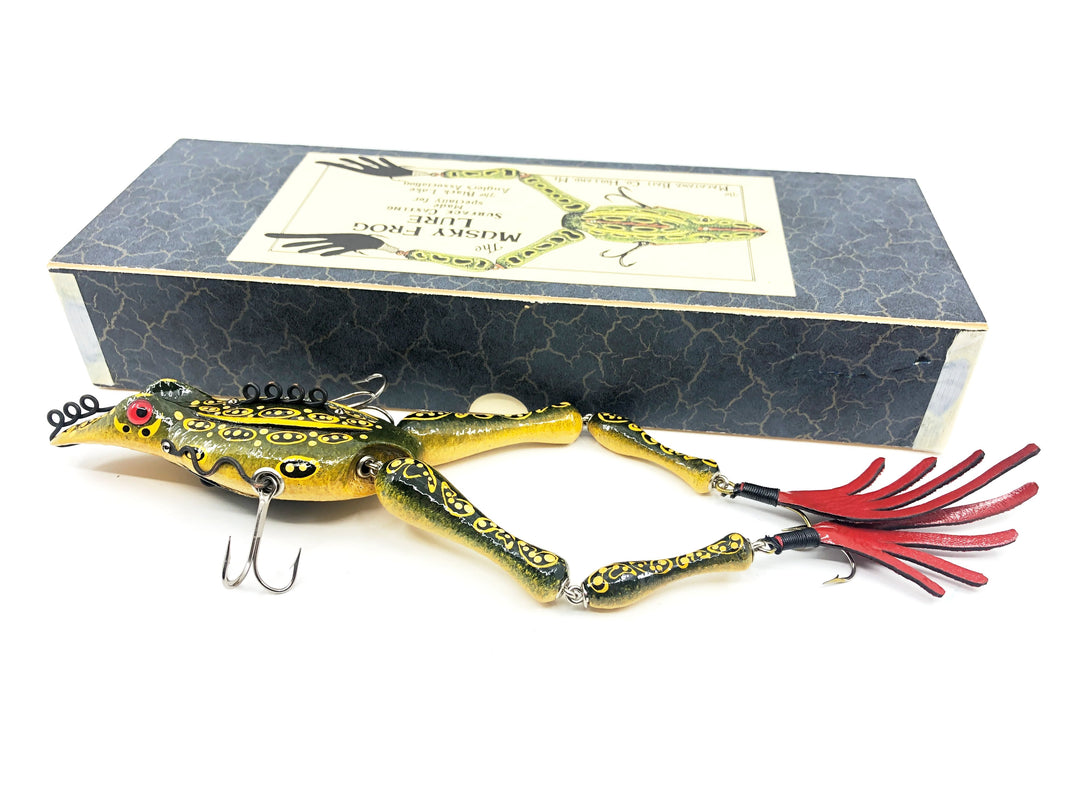 Macatawa Bait Co. Musky Frog Green/Gold/Black Scale Color w/Box
