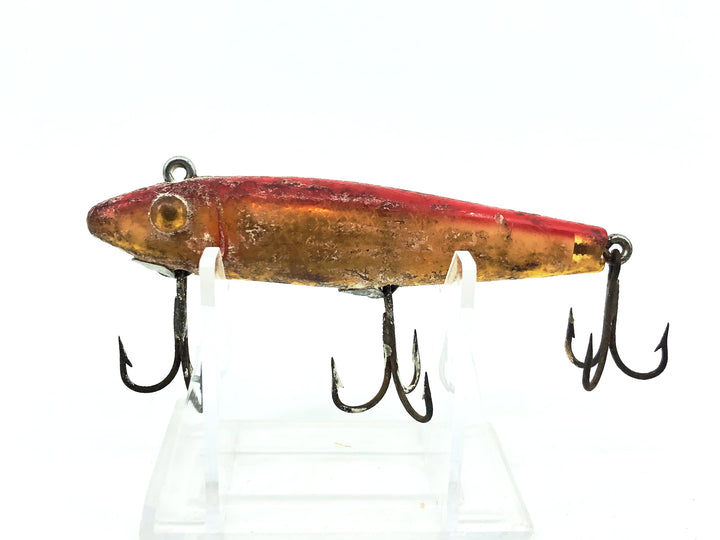 L & S Mirrolure 52M "Sinking Twitchbait", Red/Gold Scale Color
