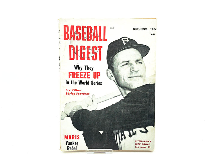 Vintage Oct-Nov 1960 Baseball Digest, Maris Yankee Rebel