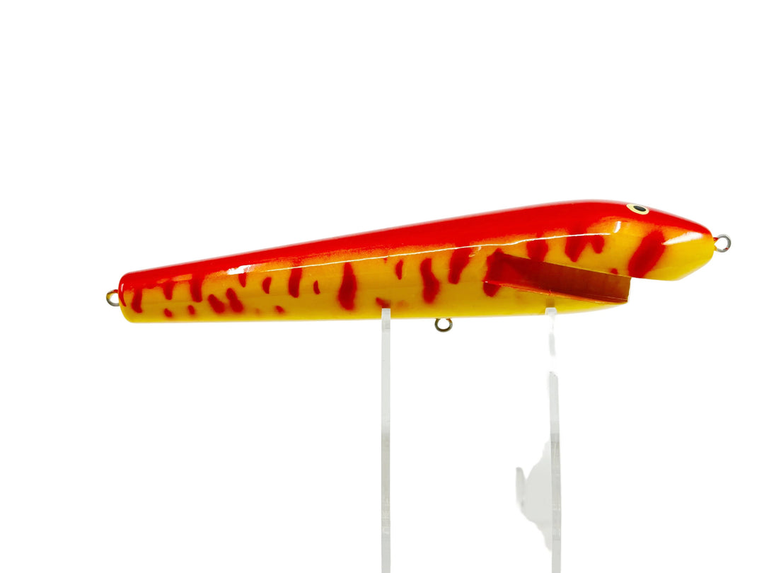 Fudally's Reef Hawg 8", Yellow/Red Coachdog Color