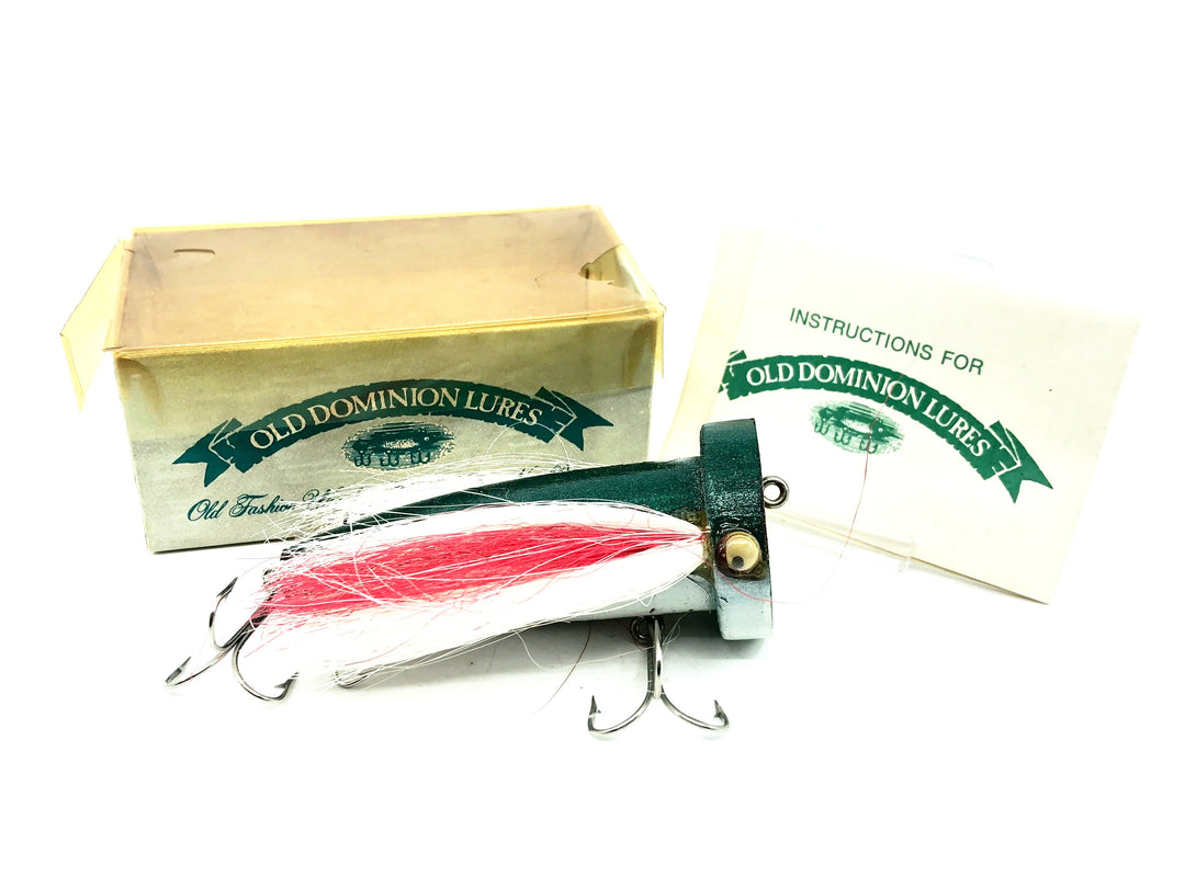 Old Dominion Lures Mr.Whisker, Green/White Color w/Box