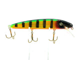 Slammer 7" Prism Minnow Lure, Prisim Green Perch Color