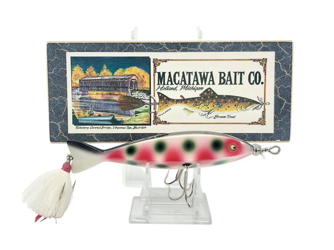 Macatawa Bait Co. Heddon Hex Lure Strawberry Color with Box - Musky Size