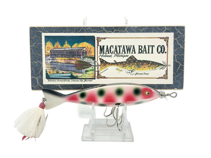 Macatawa Bait Co. Heddon Hex Lure Strawberry Color with Box - Musky Size
