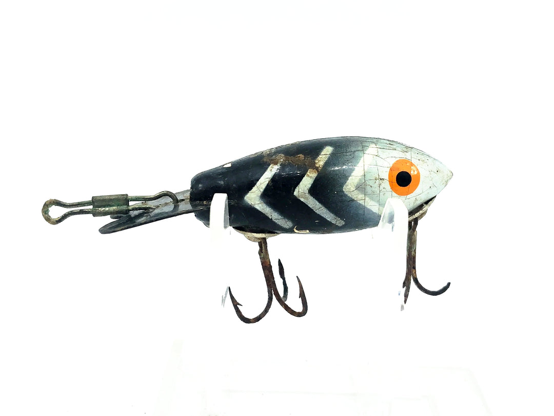 Wooden Bomber 200 Series, #14 Black White Ribs Color