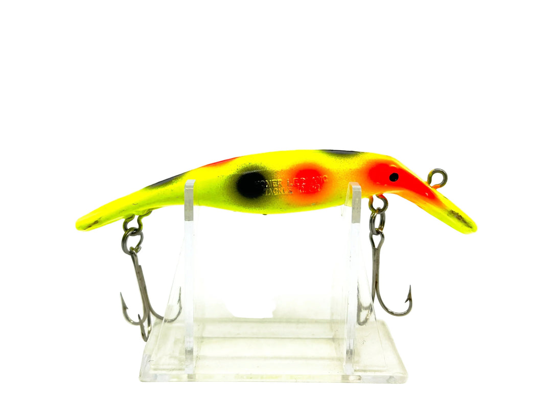 Homer Le Blanc Swim Whizz 4", Chartreuse/Orange/Black Dots Color