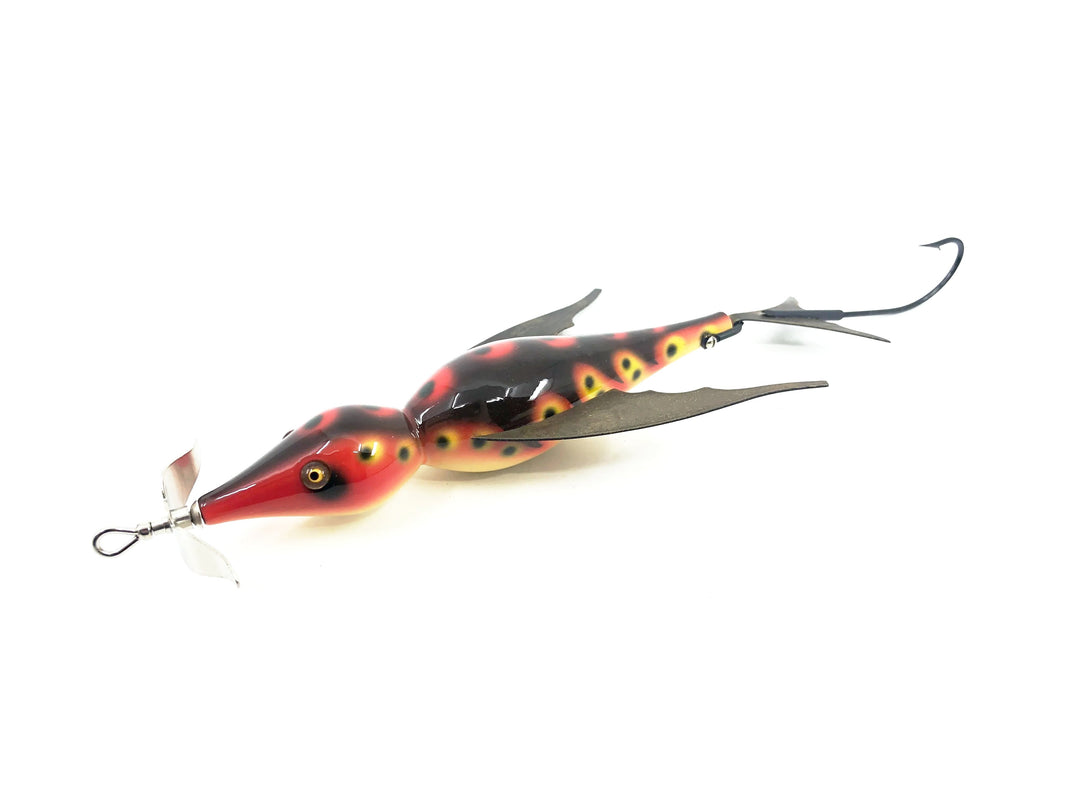 Macatawa Bait Co. Musky Bird, Spotted/Brown/Orange/Red w/Box