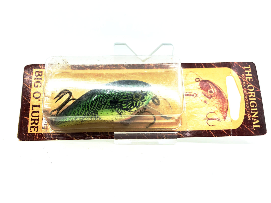 Cotton Cordell Fred Young Original Big O Wooden Lure, Bluegill Color on Card