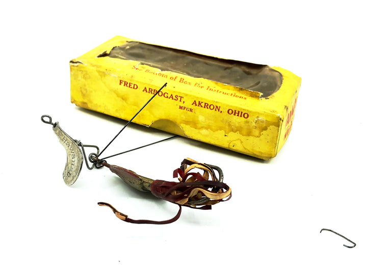 Arbogast Hawaiian Wiggler #2, Perch Color with Windowed Box