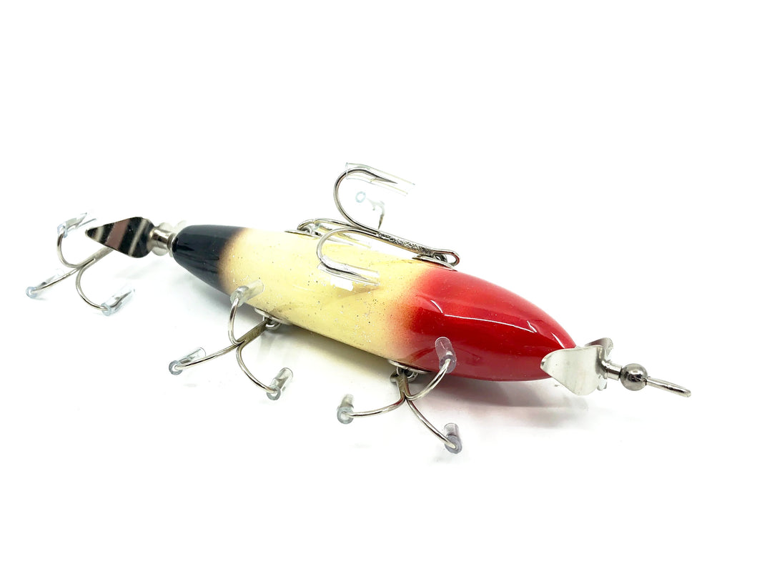 Musky Dan (XXX Lures) 5 Hook Minnow, Red/Gold/Black w/COA