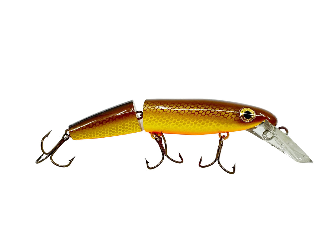 Joe Bucher Tackle Co. Buchertail Jointed Depth Raider 8", Walleye Color