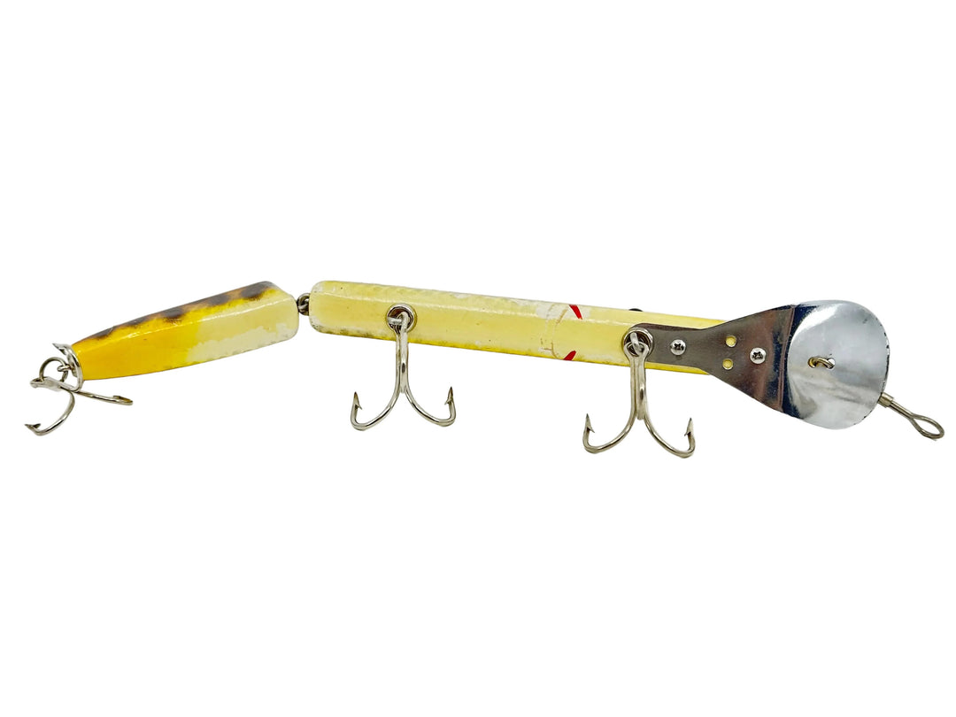 Alzbaits Al Tumas Jointed Musky Lure, Brown/Yellow Scale Finish Color