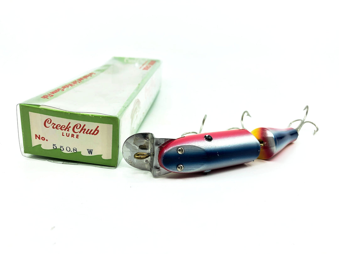 Creek Chub Jointed Snook Pikie 5500, Rainbow Color 5508W with Box