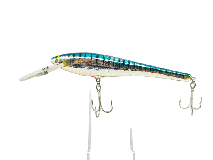Bagley DB08, F7S Blue on Silver Chrome/Tiger Stripes Color