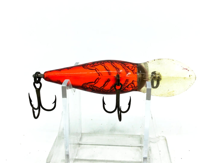 Bomber Model A 6A, XC5 Apple Red Crawdad/Orange Belly Color Screwtail