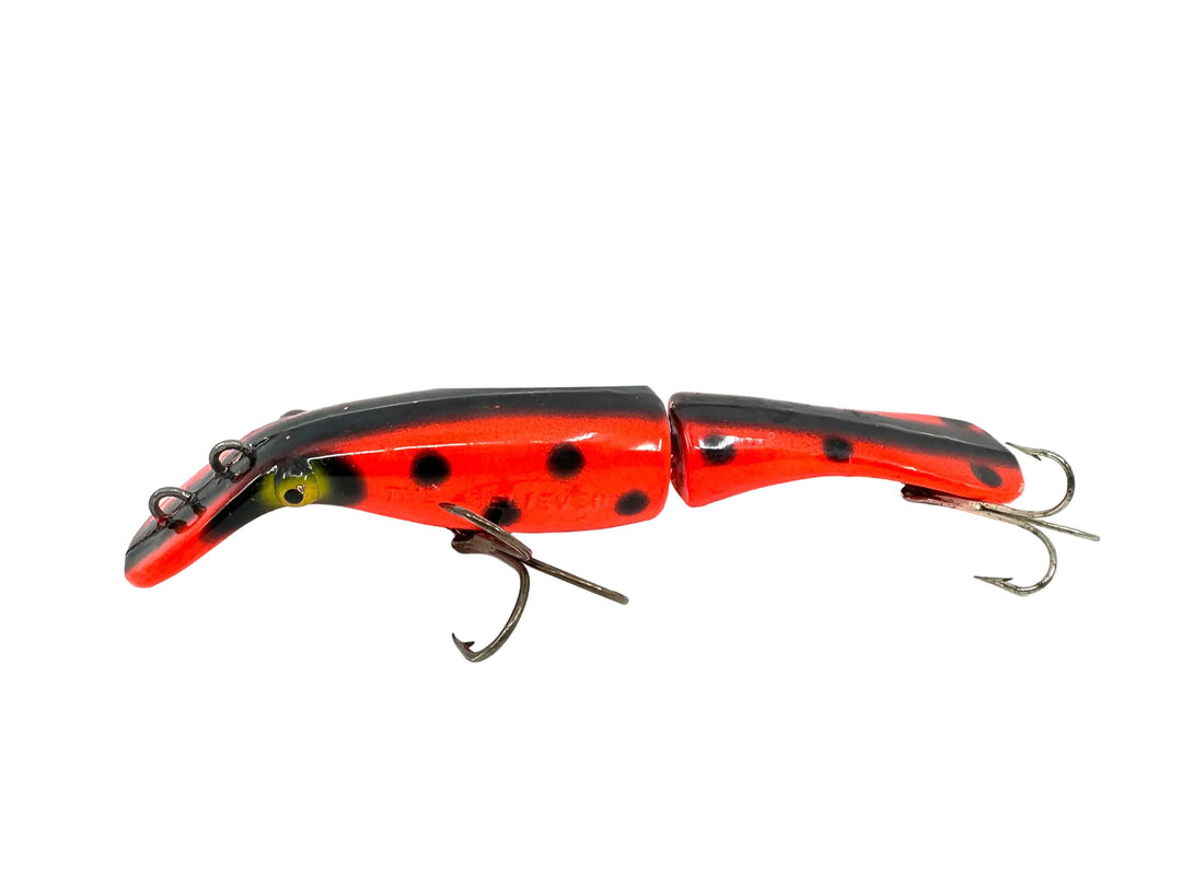 Drifter Tackle Jointed The Believer 6", Fluorescent Orange/Black Dots Color