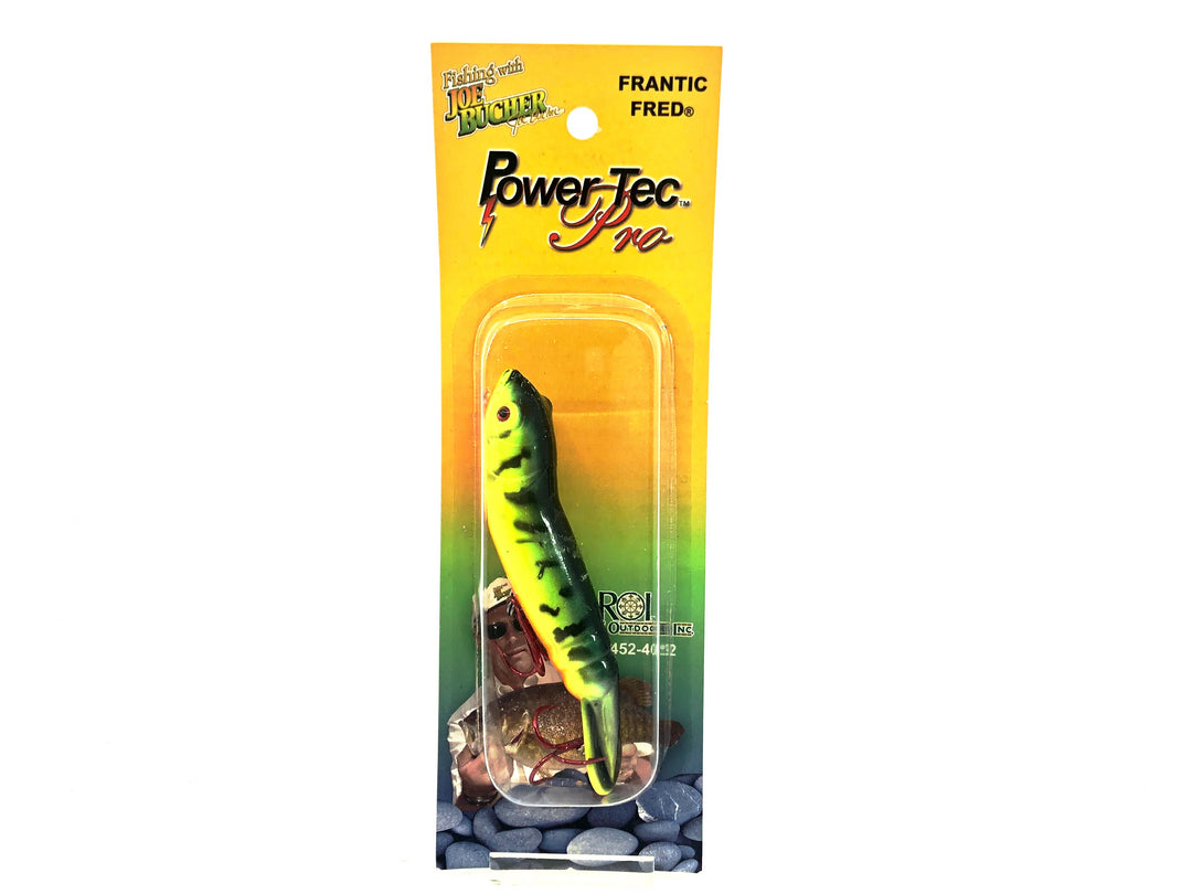Joe Bucher Power Tec Pro Frantic Fred, Fire Tiger Color on Card