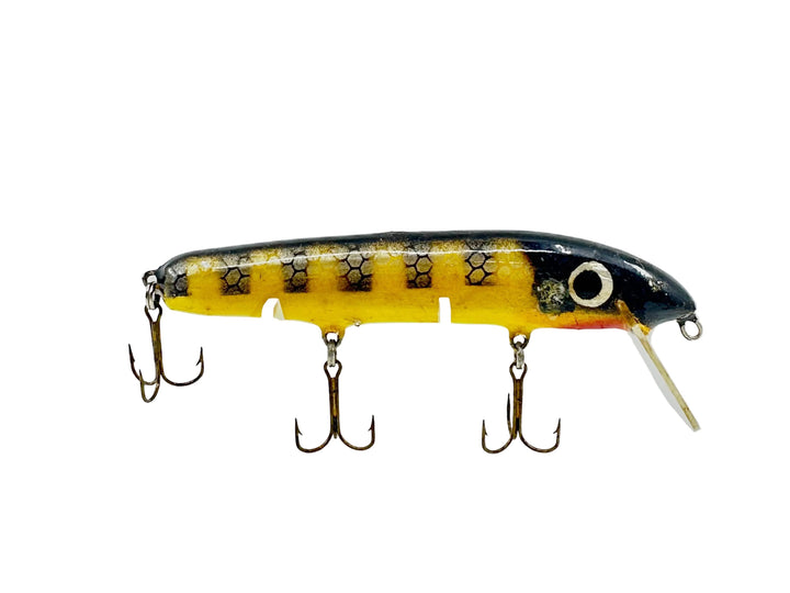 Crane 205 Musky Lure, Black Perch/Yellow Color