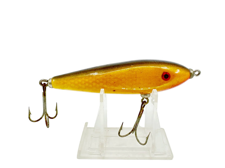 Injured Minnow Type Lure, Yellow/Black Back