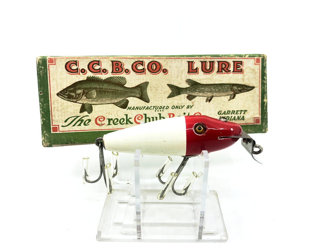 Creek Chub 4300 River Scamp, Red Head White Color 4302 Color with Box
