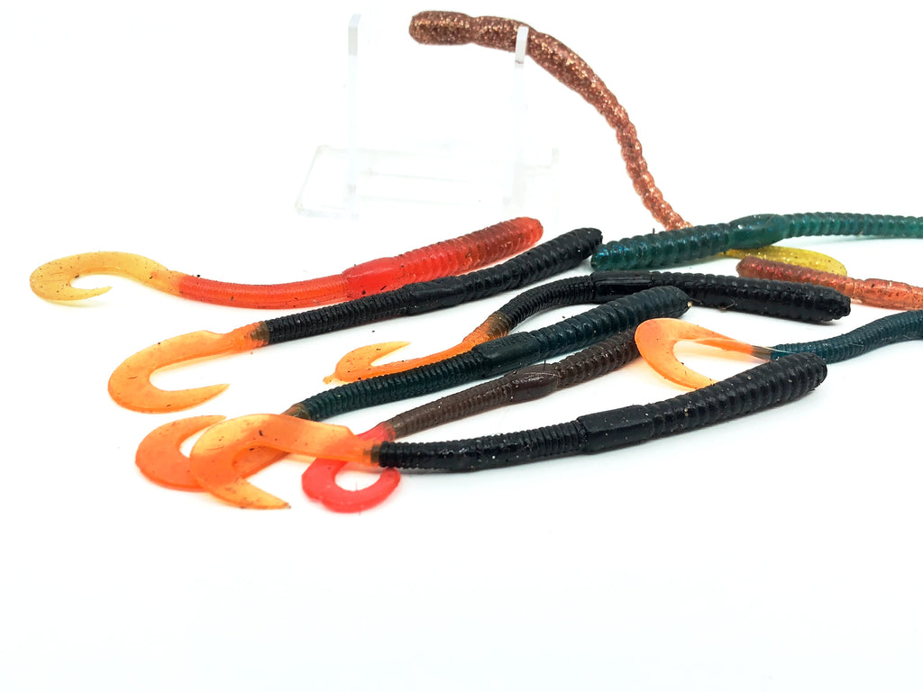 A Box of Earth Worm Soft Lure Bait Great Imitation Flavored and Scented