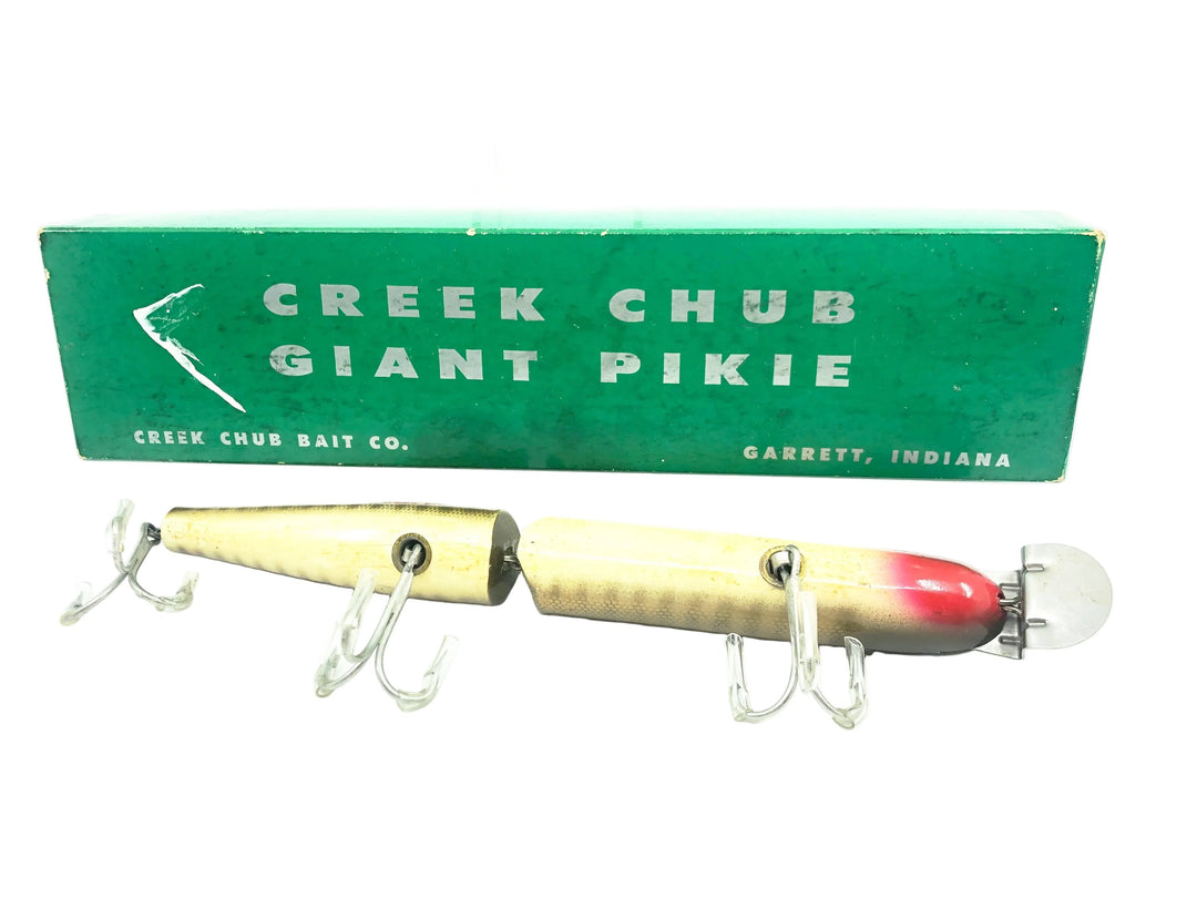 Creek Chub Wooden Giant Jointed Pikie 800, #00 Pikie Scale Color w/Box