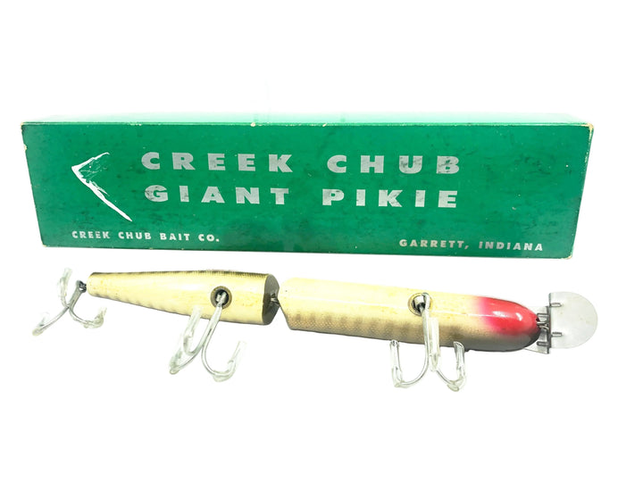 Creek Chub Wooden Giant Jointed Pikie 800, #00 Pikie Scale Color w/Box