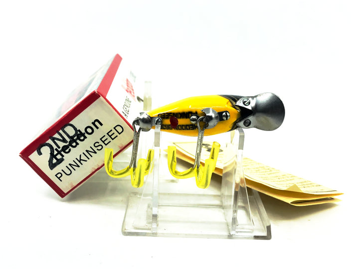 Heddon 9630 2nd Punkinseed X9630YBKHG Yellow Black Head Color New in Box