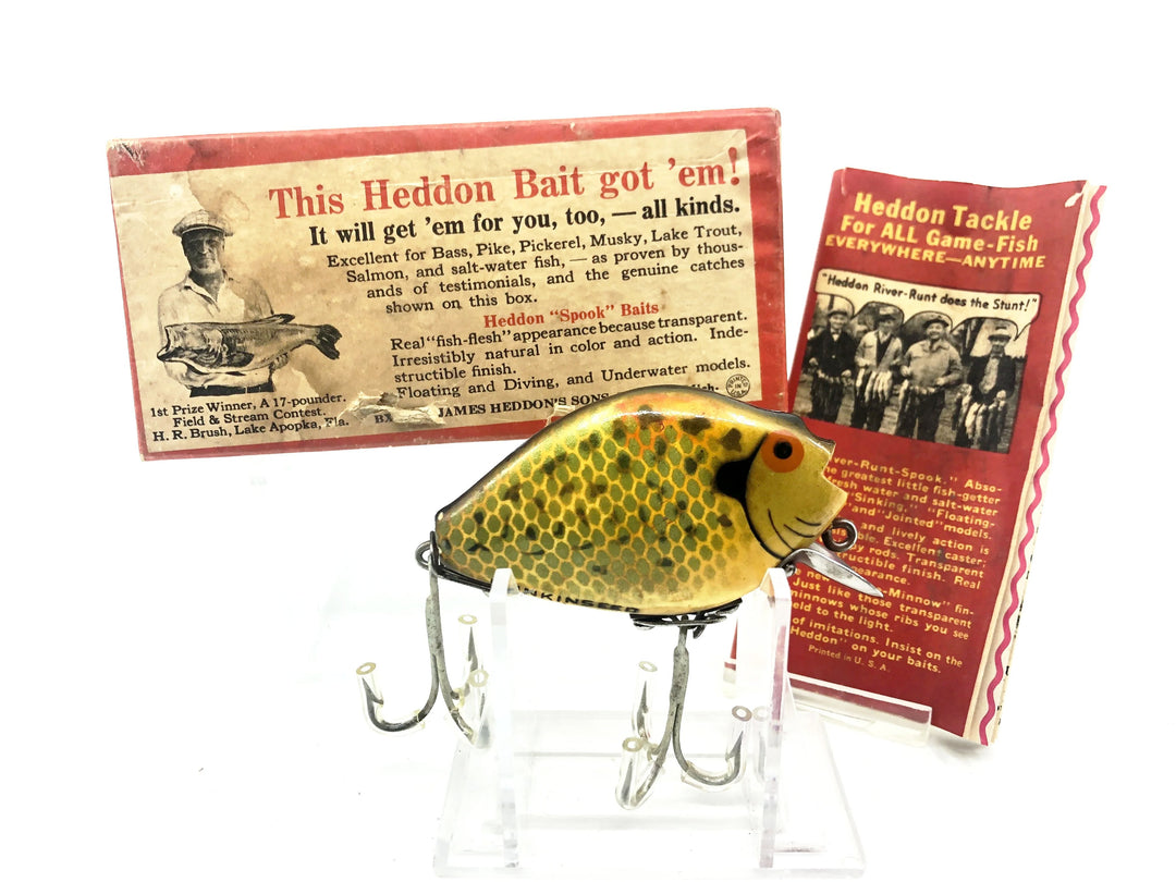 Heddon Punkinseed 740, CRA Crappie Color w/Brush Box & Catalog - Unique Color Variation
