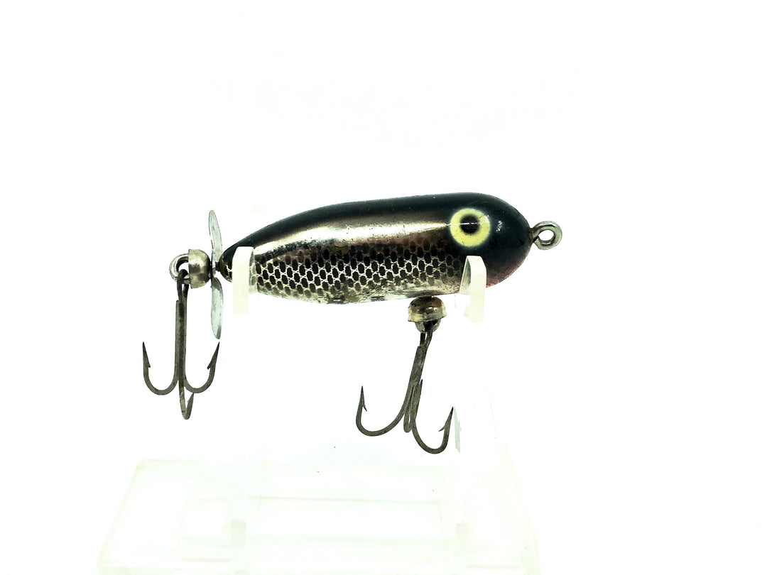 Heddon Tiny Torpedo, NBL Nickel Black Color