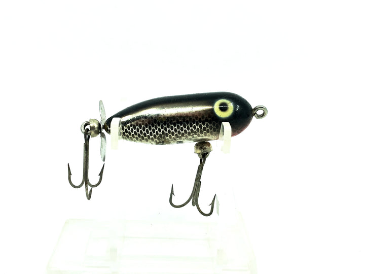 Heddon Tiny Torpedo, NBL Nickel Black Color