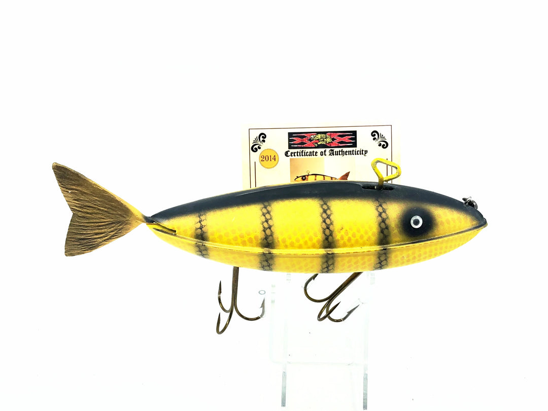 Musky Dan (XXX Lures) Custom Painted Old Wind-Up Fish Toy w/COA