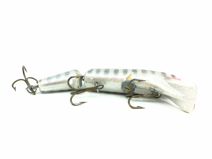 Drifter Tackle 6" Jointed Muskie Stalker, Silver Black Ribs Color