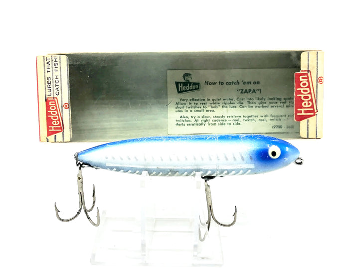 Heddon Original Zara-Spook Sway Back, XBL Blue Shore Color w/Box