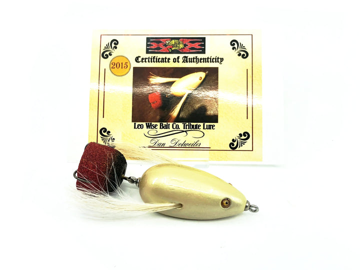 Leo Wise Bait Co. Tribute Lure, Pearl Color w/Card