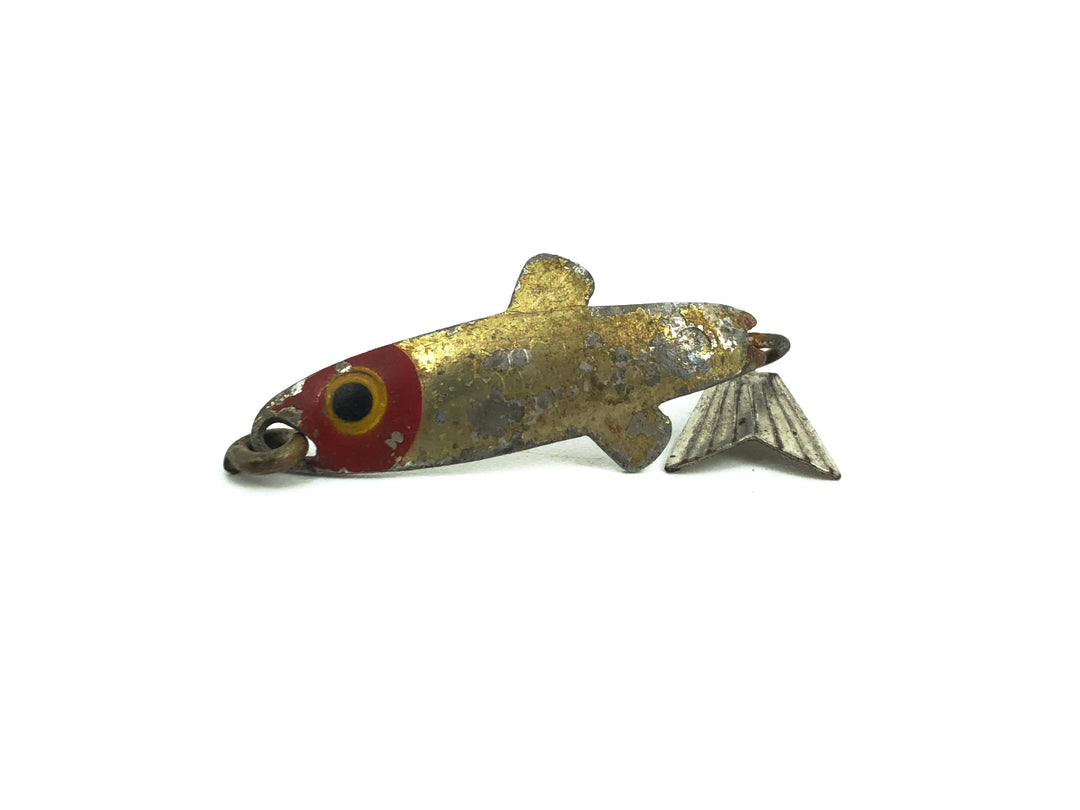 Arbogast Tin Liz Flyrod Size, Red/Gold Color