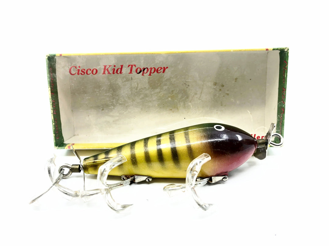 Cisco Kid Topper Green Scale Musky Lure, #10 Perch Color w/Box