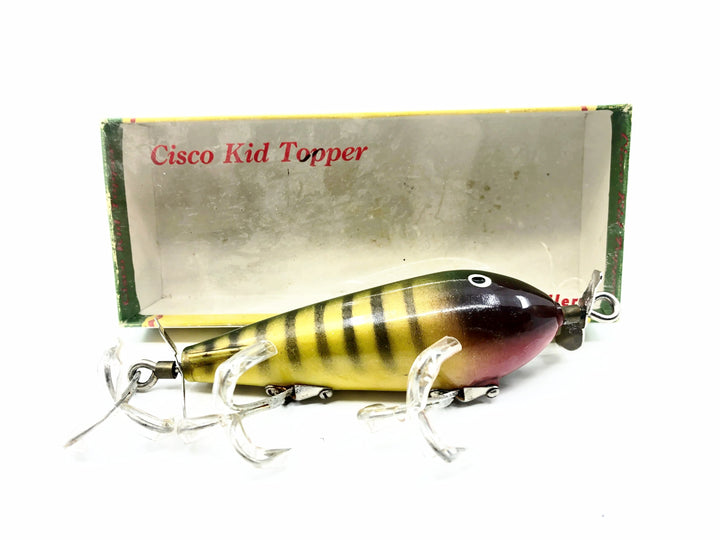 Cisco Kid Topper Green Scale Musky Lure, #10 Perch Color w/Box