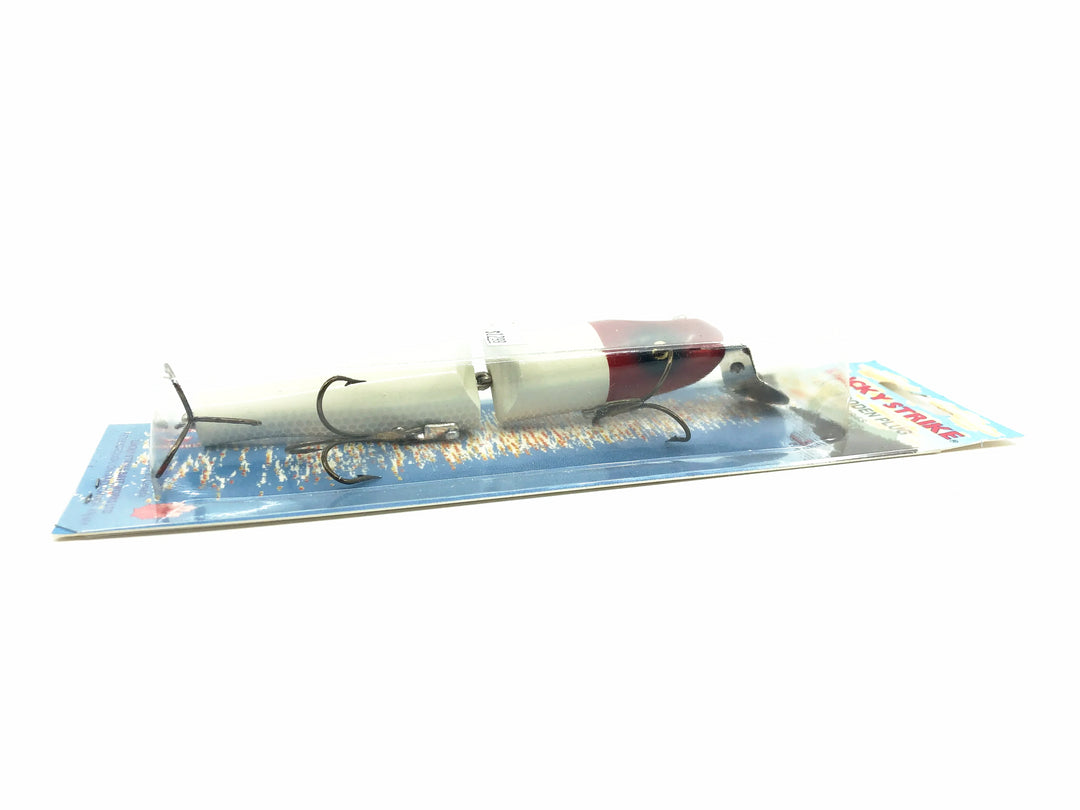 Lucky Strike 2000 Series Jointed Pikie, Red & White Color Old Stock New on Card