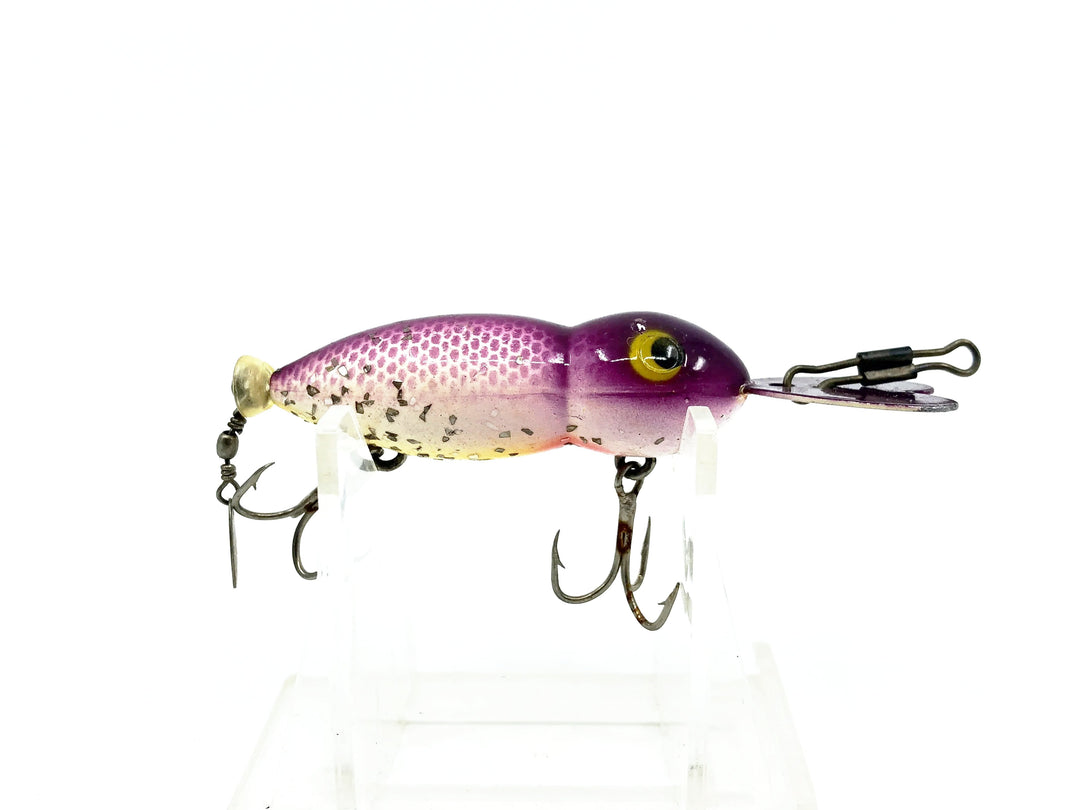 Whopper Stopper Hellbender, Purple Back/Yellow Belly/Silver Sparkle Color
