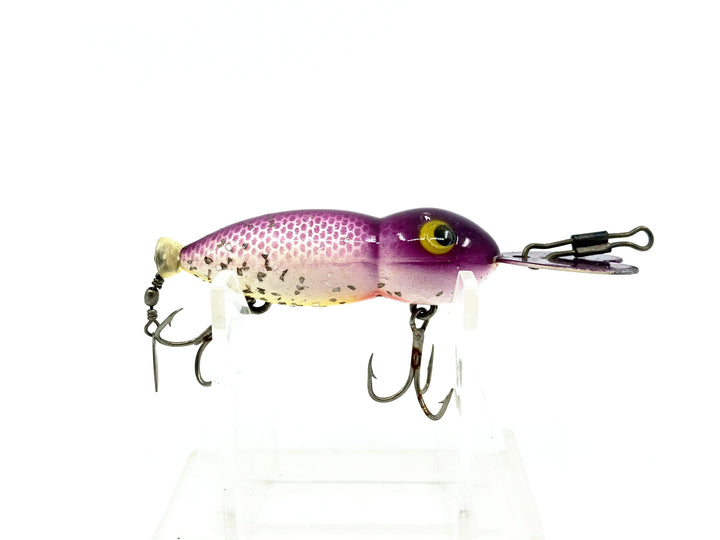 Whopper Stopper Hellbender, Purple Back/Yellow Belly/Silver Sparkle Color