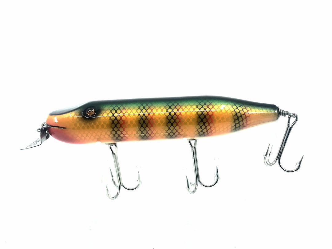 Musky Dan (XXX Lures) Husky Pikie, Perch Scale Color