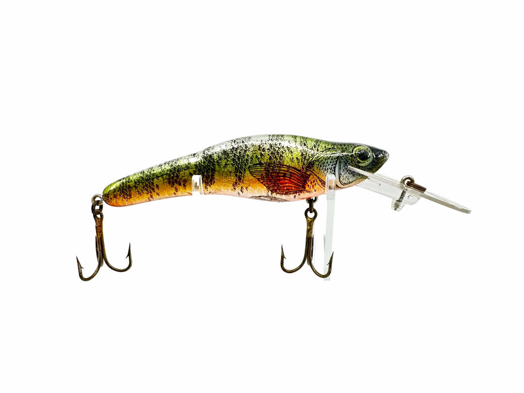 Crankbait Corp Fingerling 5" Size, #24-FF Perch - Chrome back/Orange belly w/Black Stripe