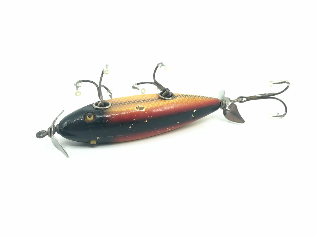 Creek Chub Wooden 1500 Injured Minnow White Scale Color 1525