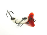 Arbogast Plastic Lip Repainted Jitterbug 1940's WWII Era Red and White Color - War Bug!