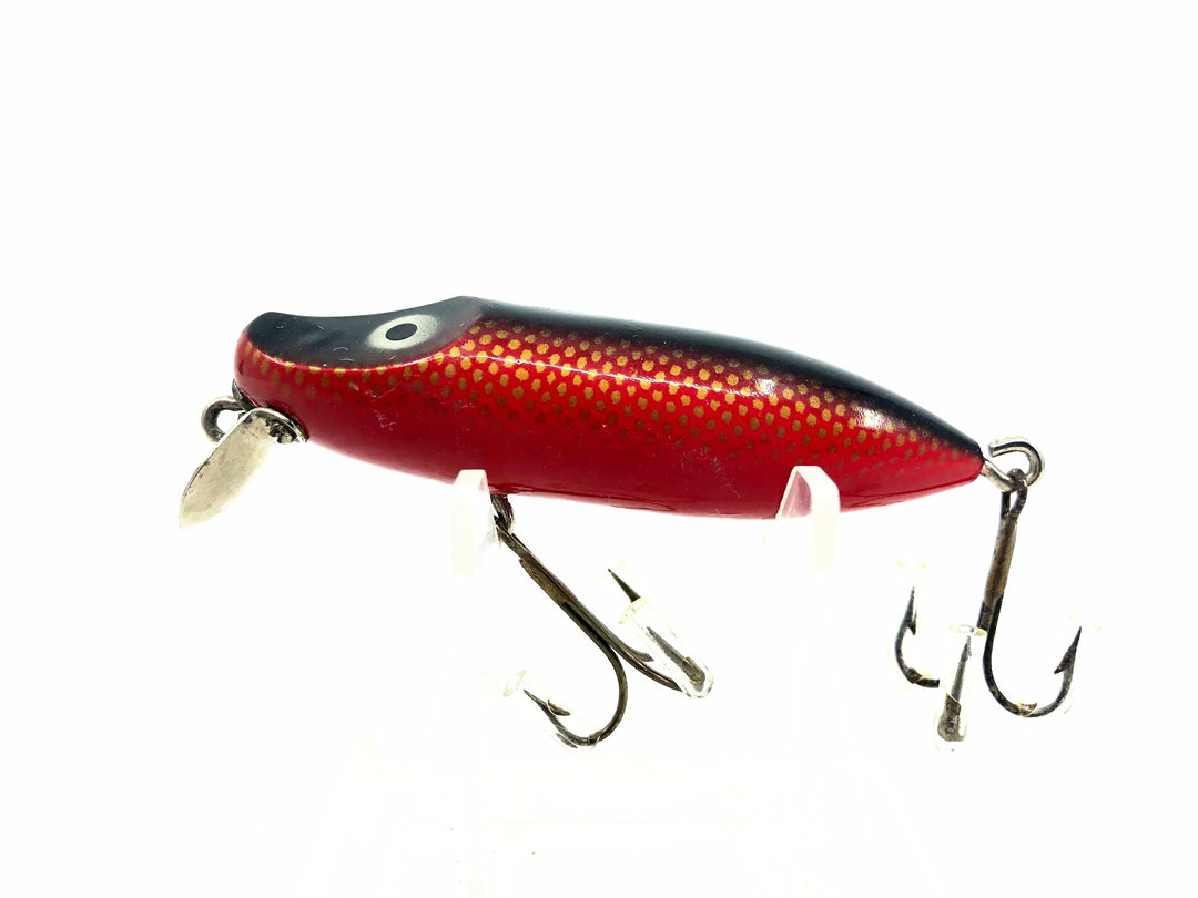 Paw Paw Floating Wiggler Series 3700, Red & Gold Scale Color