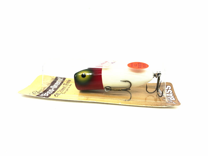 Luhr-Jensen South Bend Bass/Babe Oreno, Red Head/White Color on Card